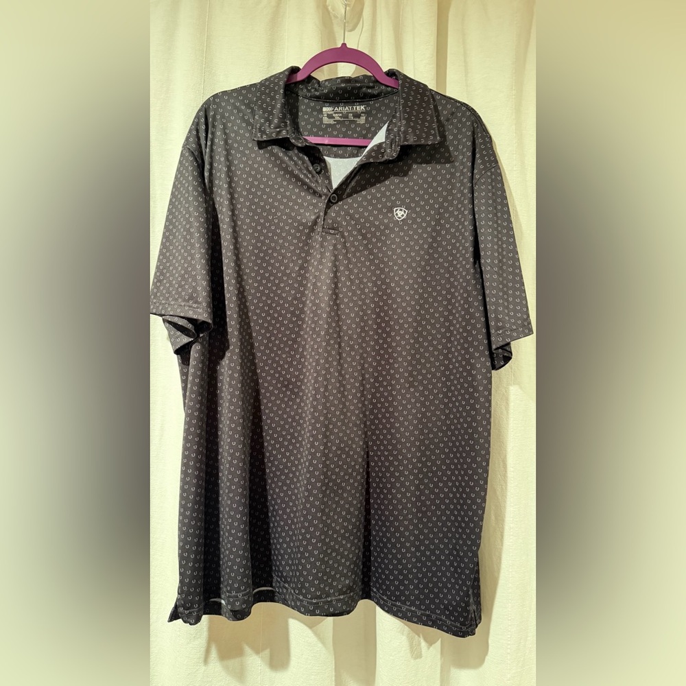 Men's Ariat Black Polo
